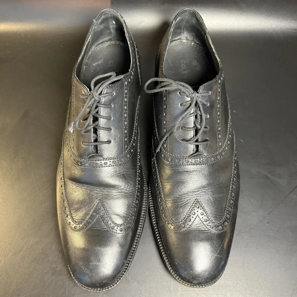 Cole‎ Haan Williams Wingtip C12209 Black Leather Oxford Mens Size 13